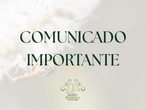 Funda&ccedil;&atilde;o Jardim Bot&acirc;nico estar&aacute; fechada no dia 30 de outubro